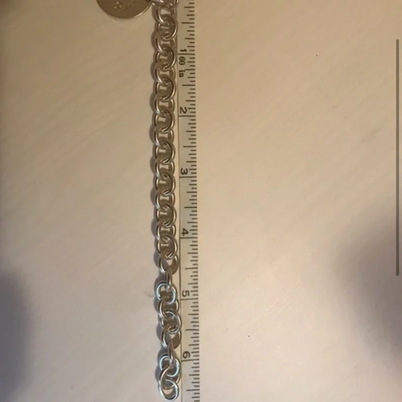 TIFFANY & Co. Silver Round Tag Return to Tiffany's Bracelet - Picture 2 of 2